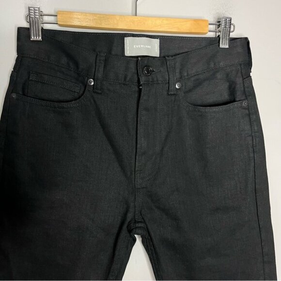Everlane High Rise Slim Straight Black Jeans, Size 26 - Picture 3 of 12